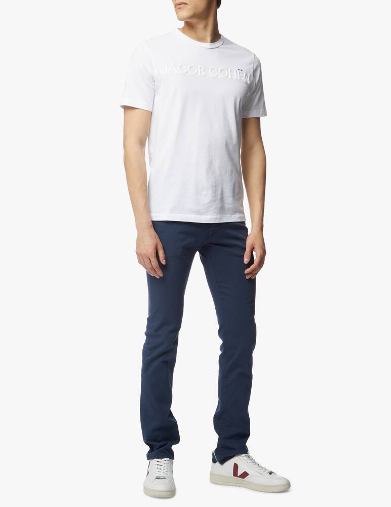 rinascente Jacob Cohen Piquet canvas slim fit pants