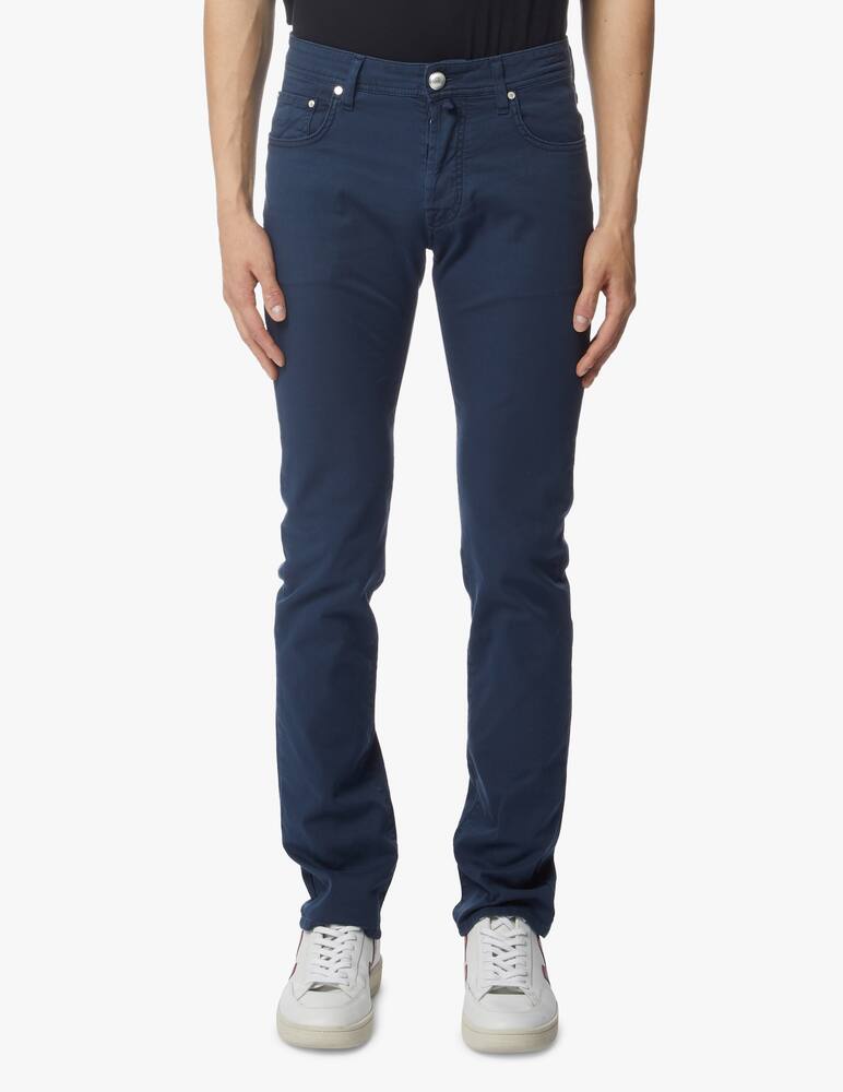 rinascente Jacob Cohen Piquet canvas slim fit pants