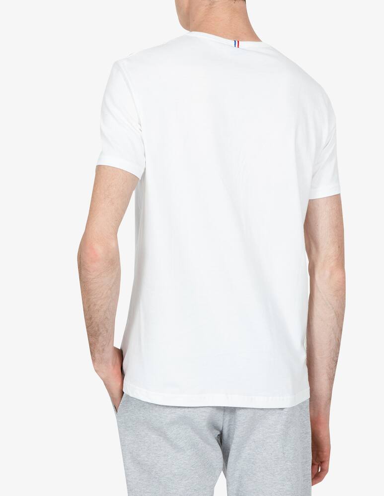 rinascente Le Coq Sportif Maglietta manica corta basic loghino - Bianco