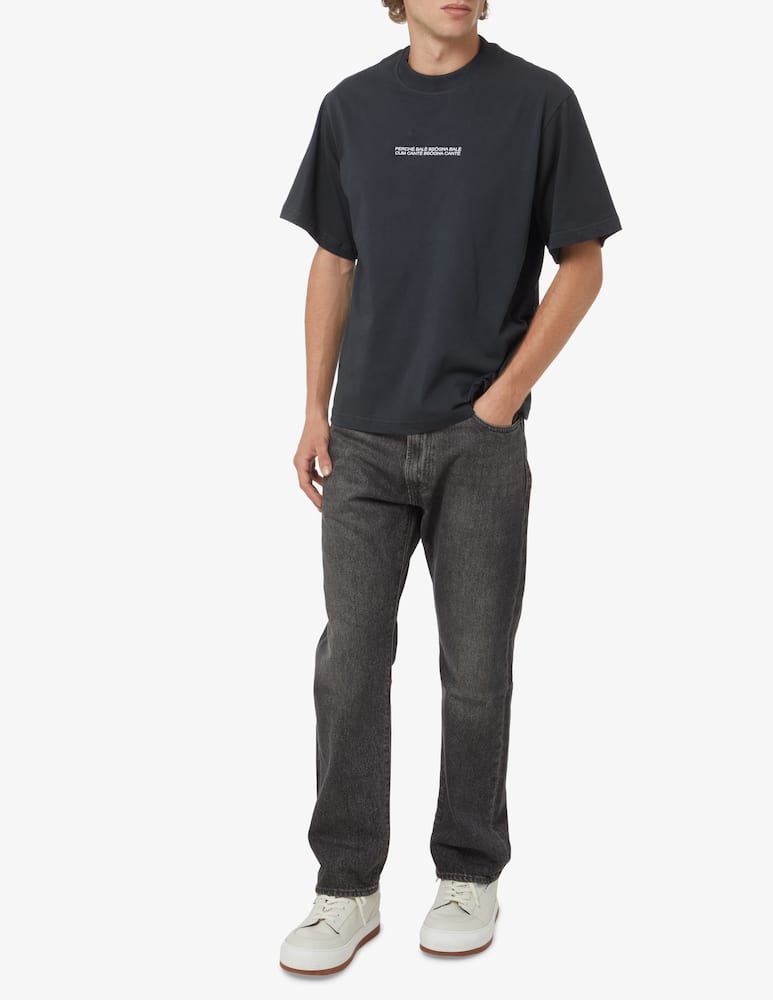 rinascente Federico Cina Maglietta con stampa lyrics - Nero