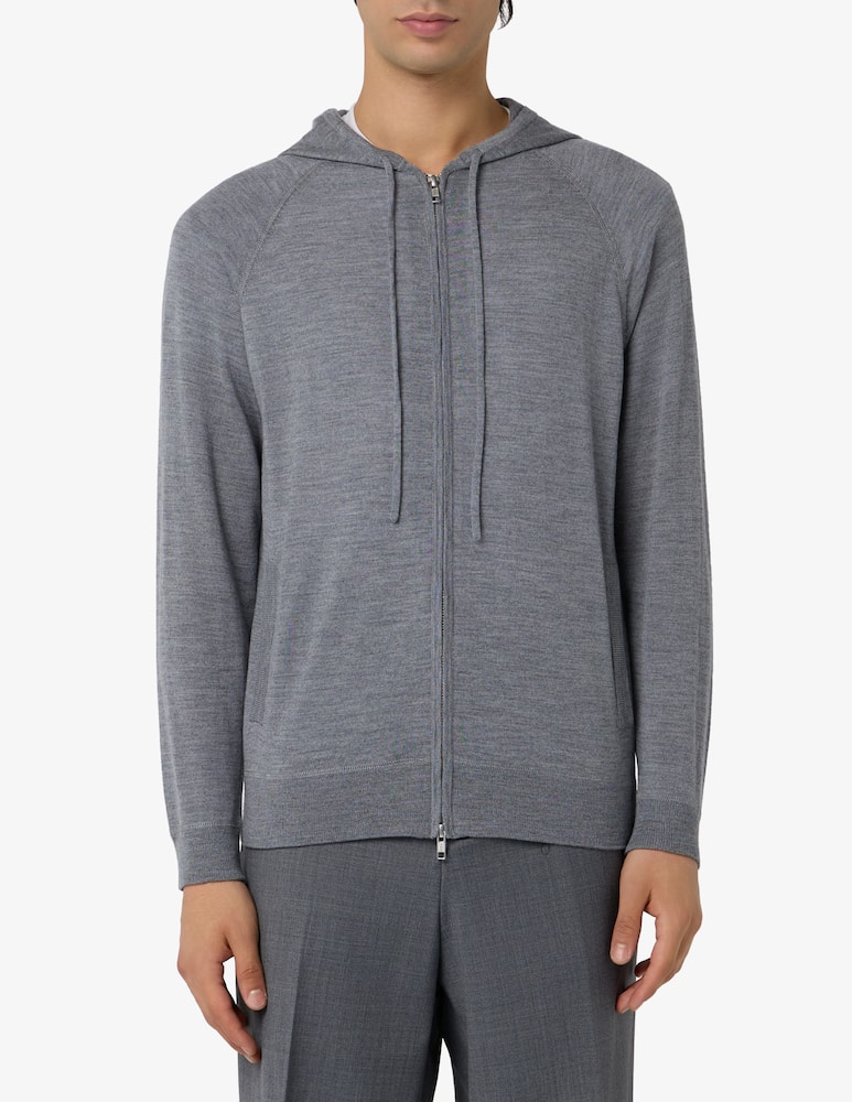 Misaky Felpa rasata con zip in lana merino - immagine 1 Misaky Felpa rasata con zip in lana merino - immagine 1