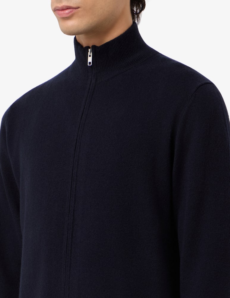 Misaky Maglia full zip in merino - immagine 4