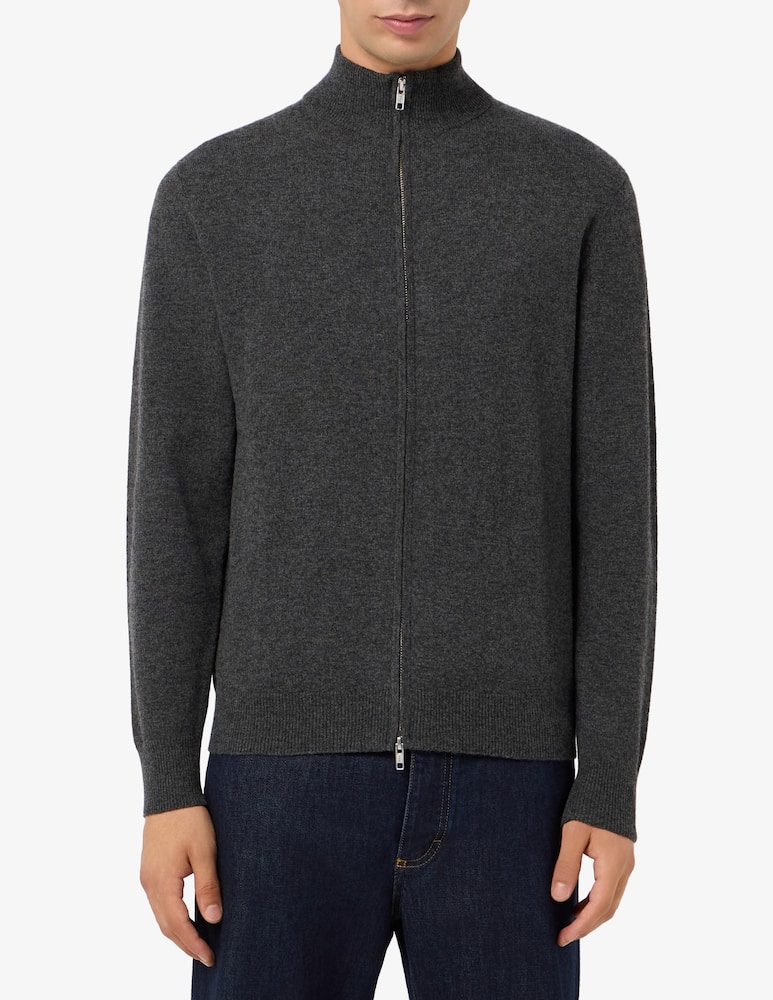 Misaky Maglia zip rasata merino - immagine 1 Misaky Maglia zip rasata merino - immagine 1