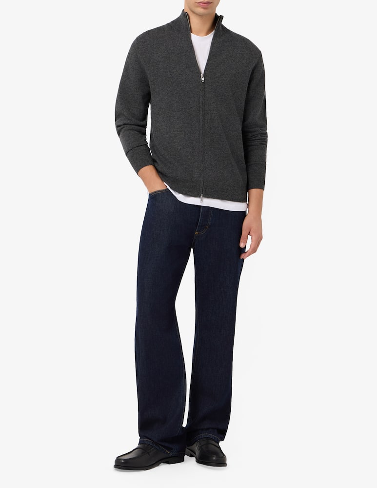 Misaky Maglia zip rasata merino - immagine 2 Misaky Maglia zip rasata merino - immagine 2