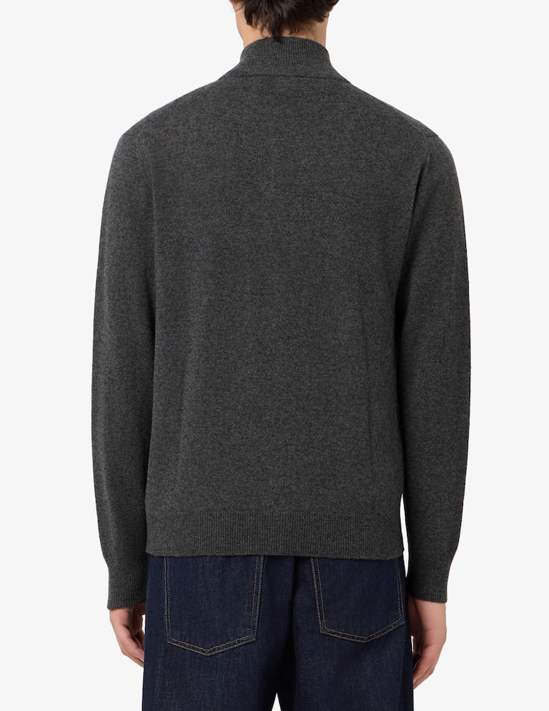 Misaky Maglia zip rasata merino - immagine 3 Misaky Maglia zip rasata merino - immagine 3