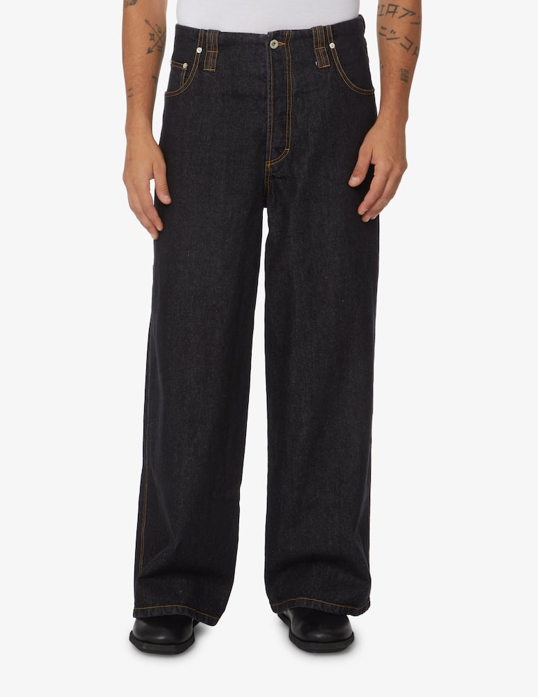 Federico Cina Printed 5 pocket jeans - Black - picture 2 Federico Cina Printed 5 pocket jeans - Black - picture 2