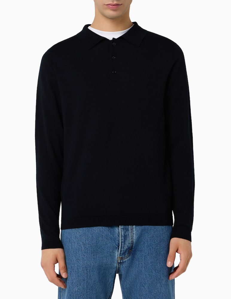 rinascente Misaky Polo knit merino jumper