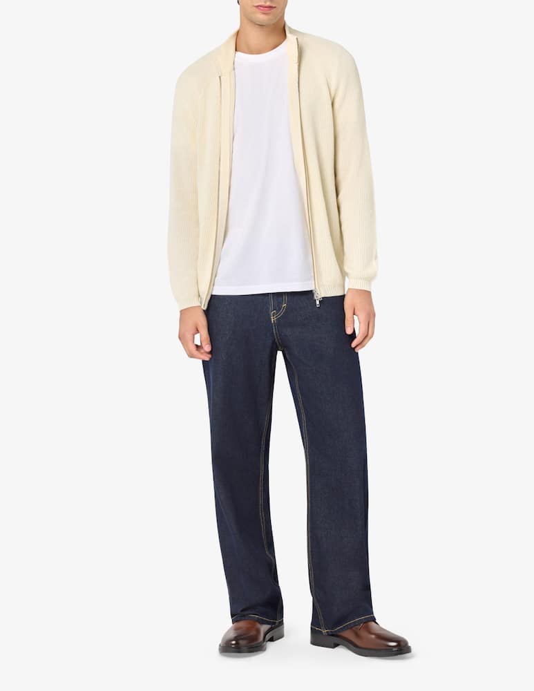 Misaky Maglia con zip in lana merino e seta - immagine 2