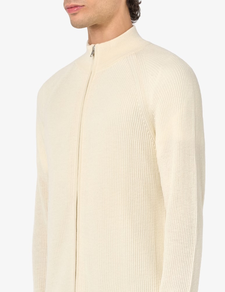 Misaky Maglia con zip in lana merino e seta - immagine 4