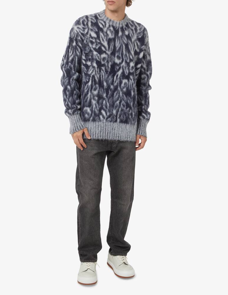 rinascente Federico Cina Maglia girocollo jacquard - Grigio