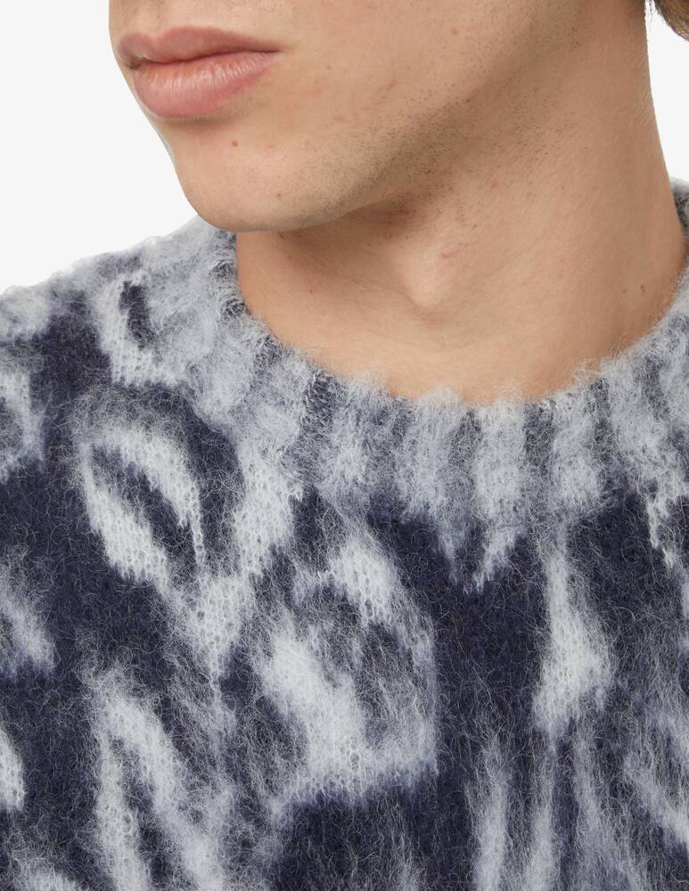 rinascente Federico Cina Maglia girocollo jacquard - Grigio