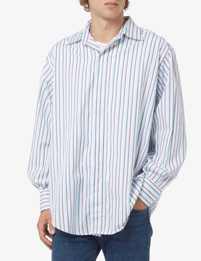 rinascente Federico Cina Camicia manica lunga oversize retro - Bianco