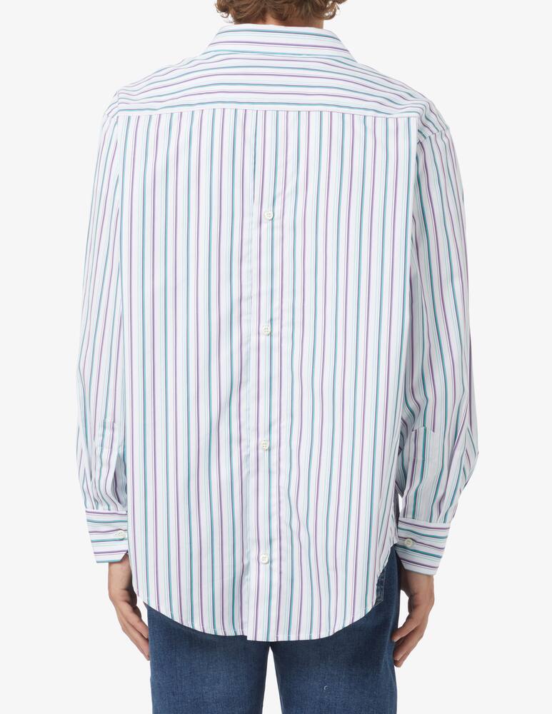 rinascente Federico Cina Camicia manica lunga oversize retro - Bianco