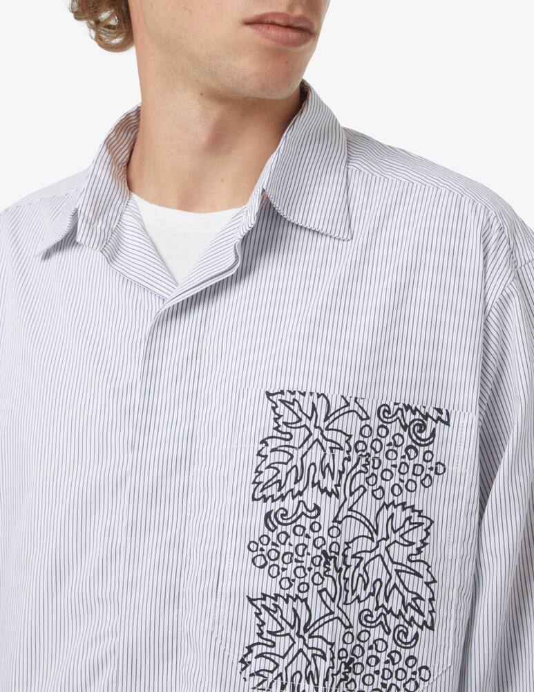 rinascente Federico Cina Oversize printed shirt - White