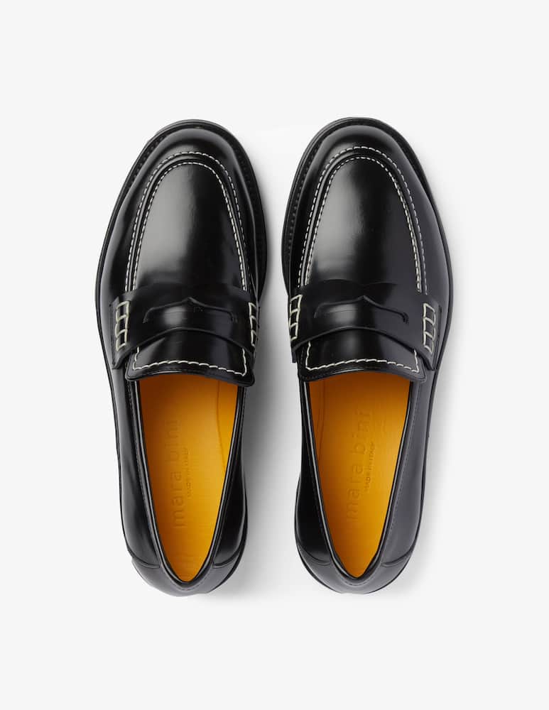 Mara Bini Frida leather loafer - Black - picture 3 Mara Bini Frida leather loafer - Black - picture 3