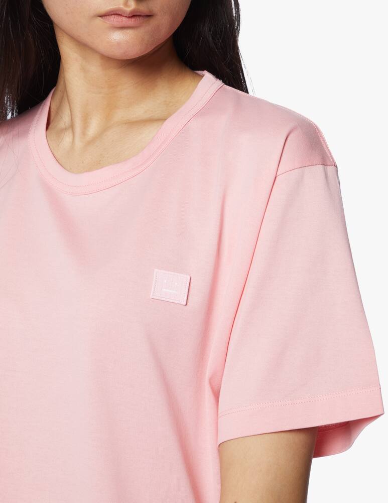 rinascente Acne Studios T-shirt in cotone oragnico - rosa