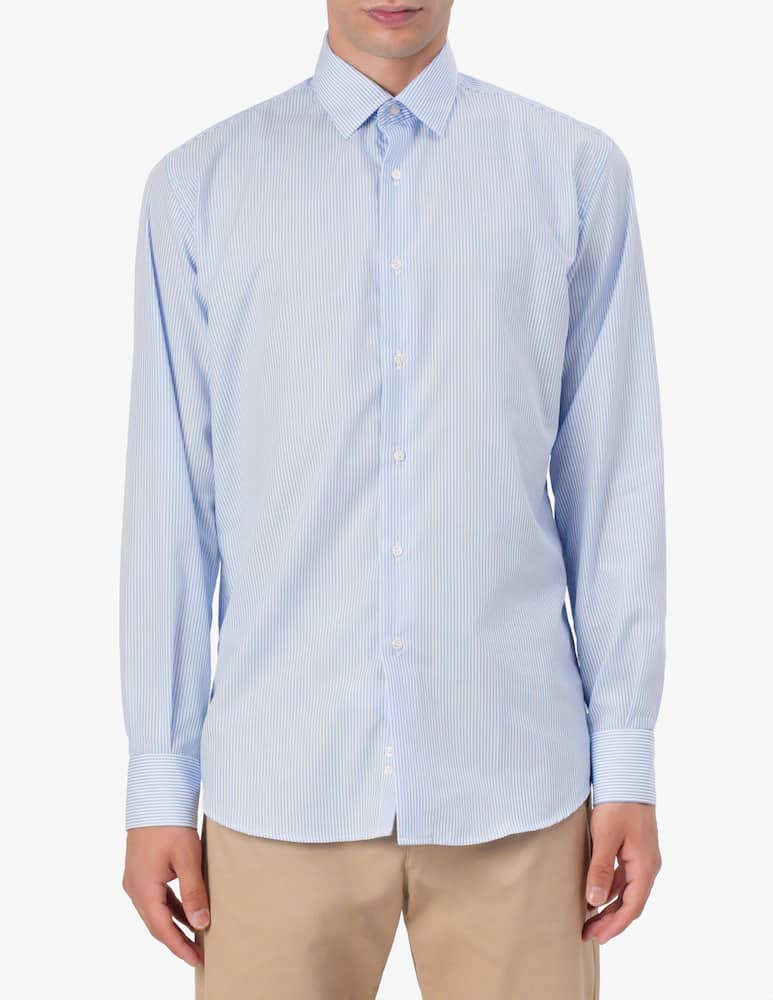 rinascente Sartoria Italiana Regular poplin no iron shirt