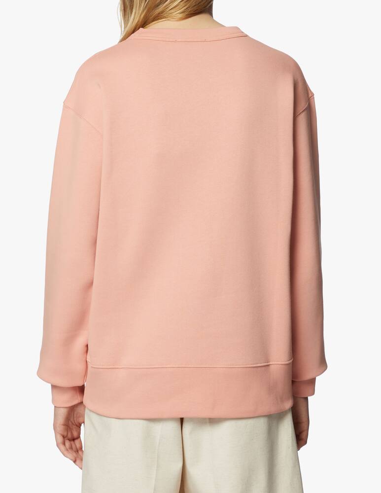 rinascente Acne Studios Felpa girocollo in cotone - rosa