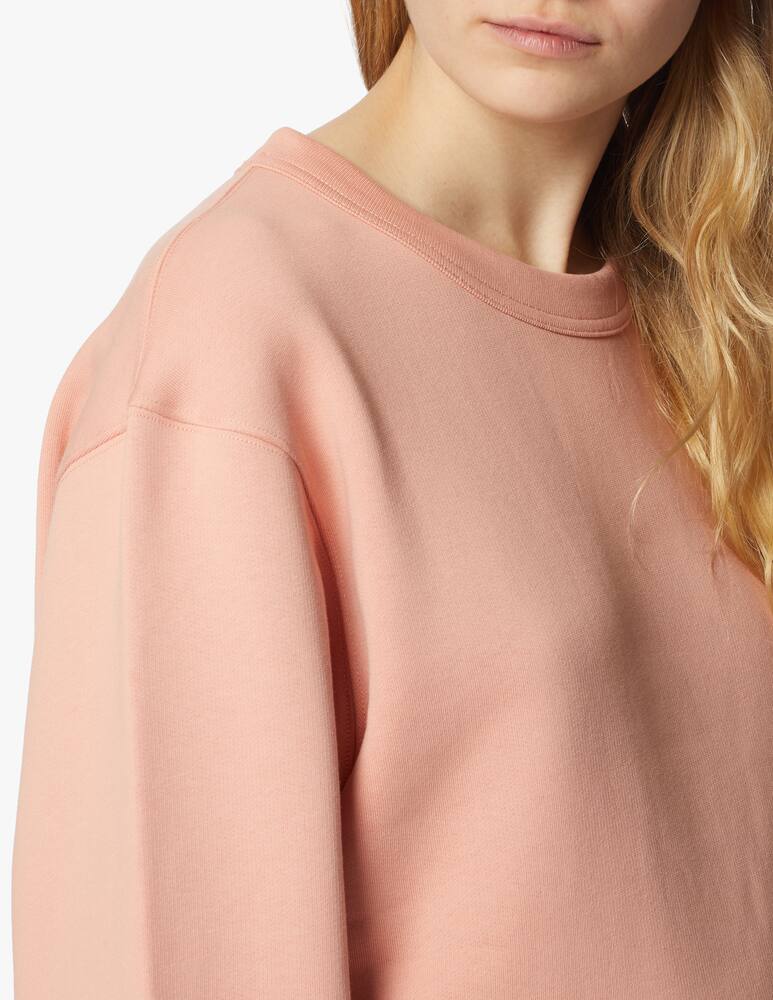 rinascente Acne Studios Felpa girocollo in cotone - rosa