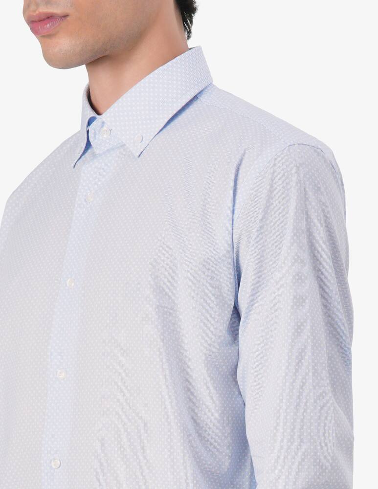 rinascente Sartoria Italiana Camicia regular zephir con microfantasia