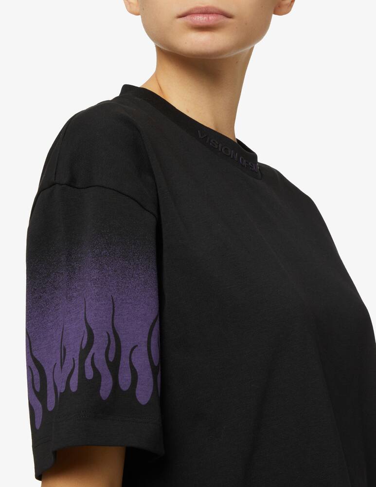 rinascente Vision of Super T-shirt Violet Flames - Nero