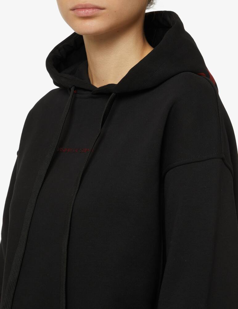 rinascente Vision of Super Red Flames hoodies - Black