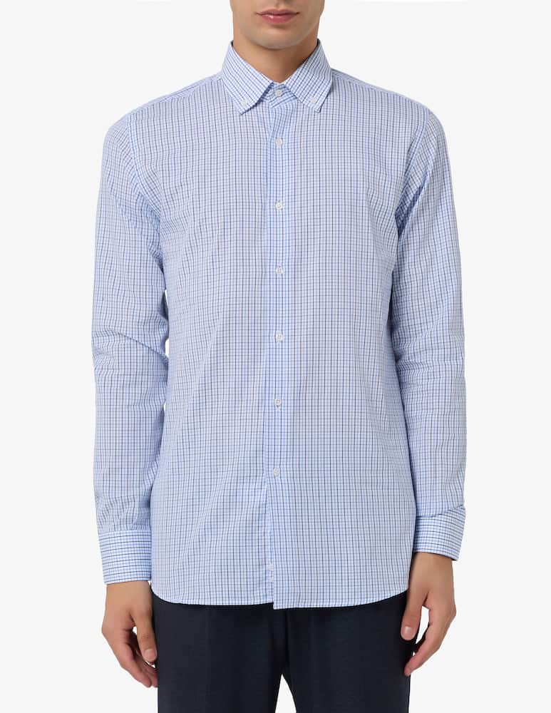 rinascente Sartoria Italiana Poplin check shirt