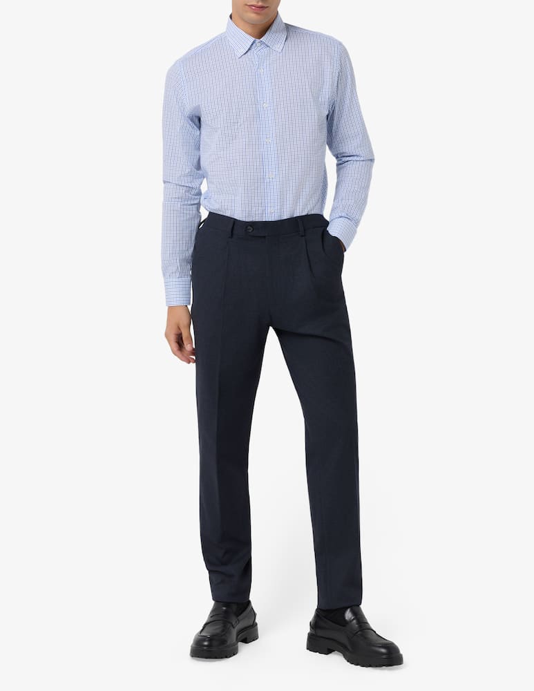 rinascente Sartoria Italiana Poplin check shirt