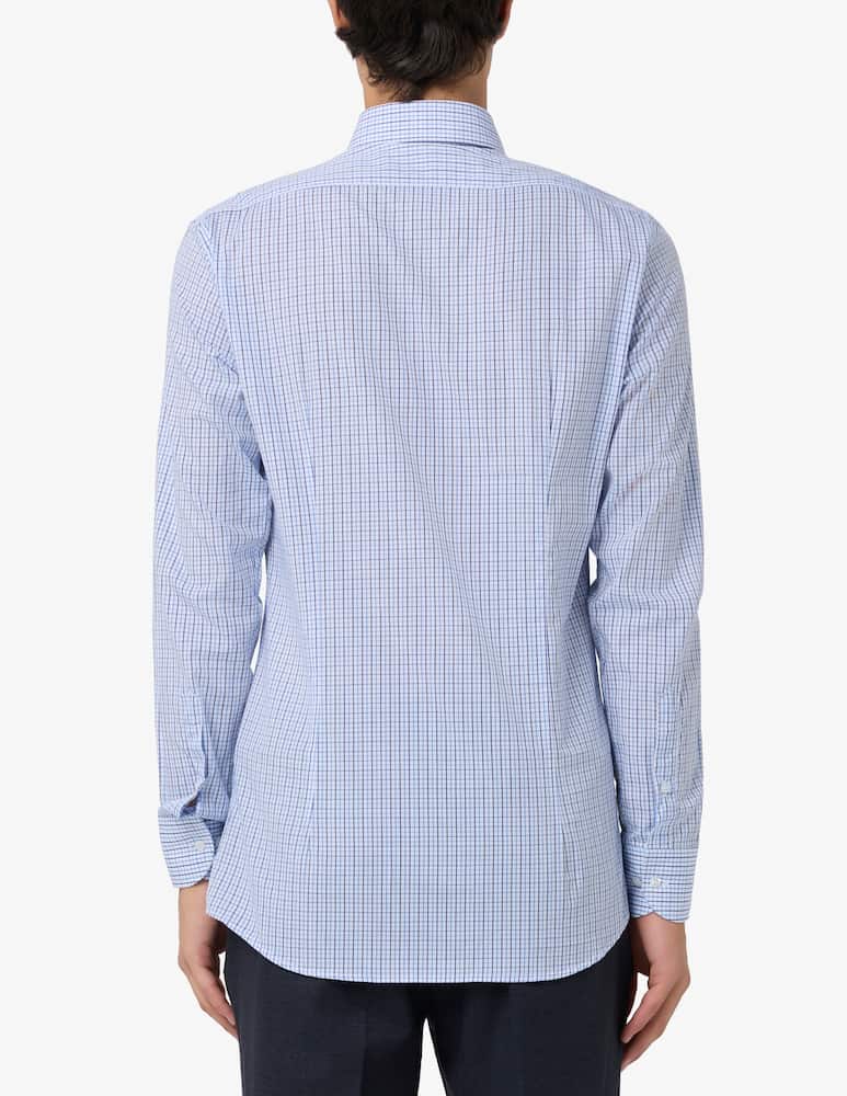 rinascente Sartoria Italiana Poplin check shirt