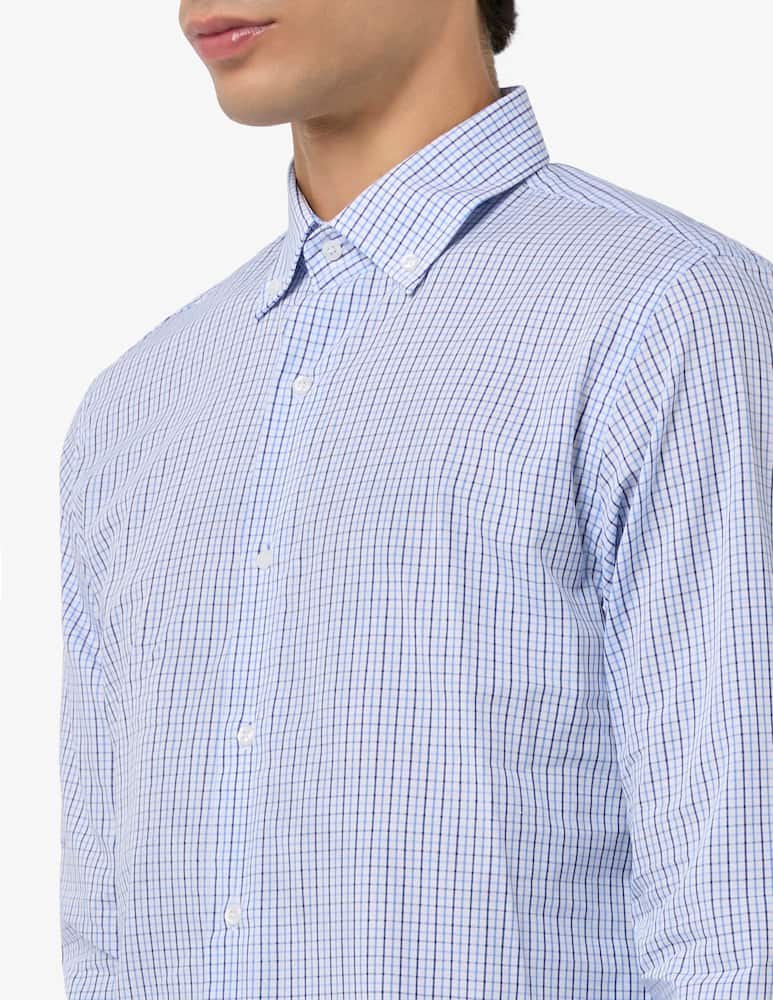 rinascente Sartoria Italiana Poplin check shirt