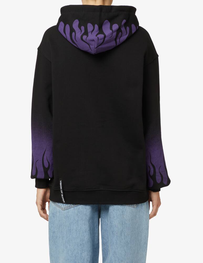 rinascente Vision of Super Violet Flames hoodies - Black