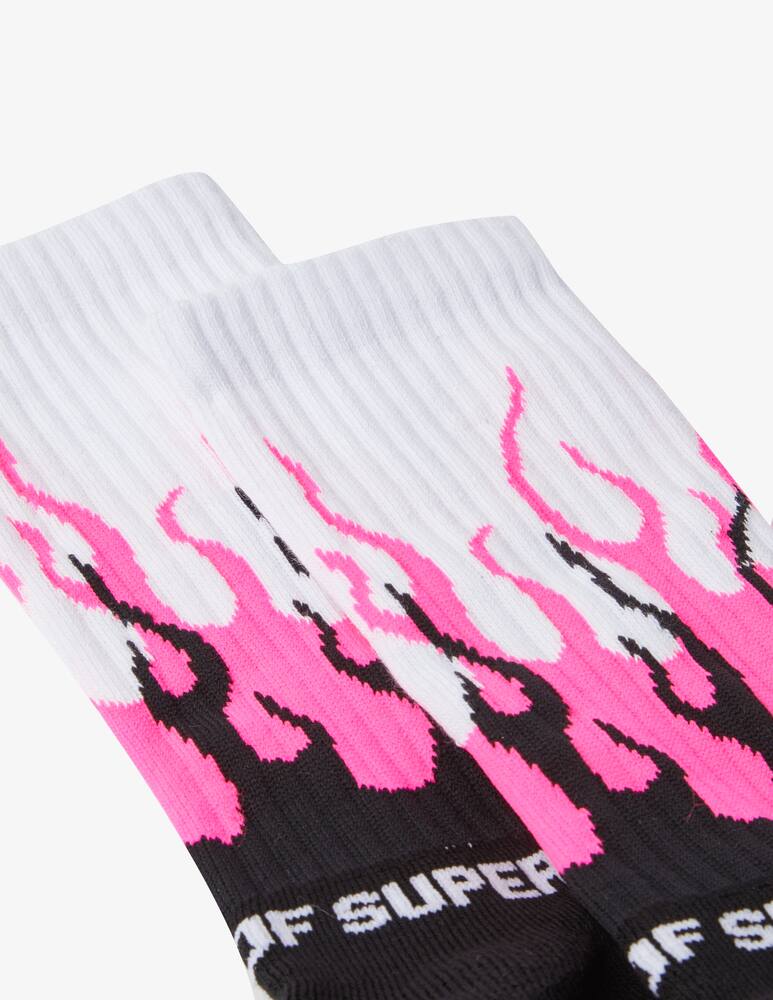 rinascente Vision of Super Socks double flames - Black