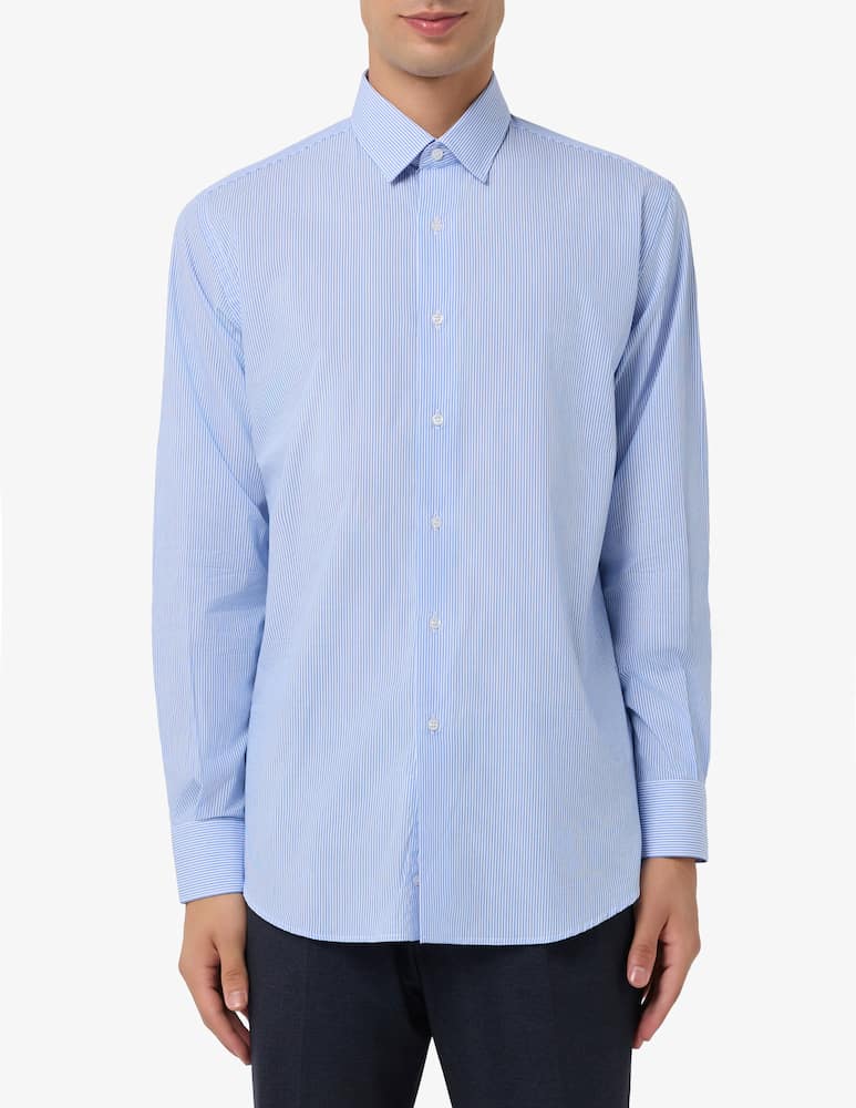 Sartoria Italiana Striped poplin shirt - picture 1 Sartoria Italiana Striped poplin shirt - picture 1