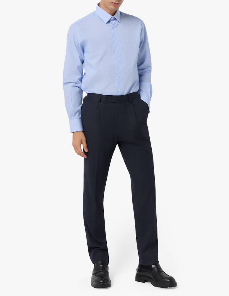 Sartoria Italiana Striped poplin shirt - picture 2 Sartoria Italiana Striped poplin shirt - picture 2