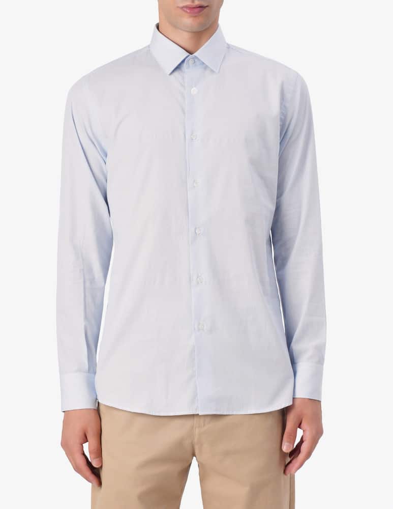 rinascente Sartoria Italiana Modern fit striped popeline shirt