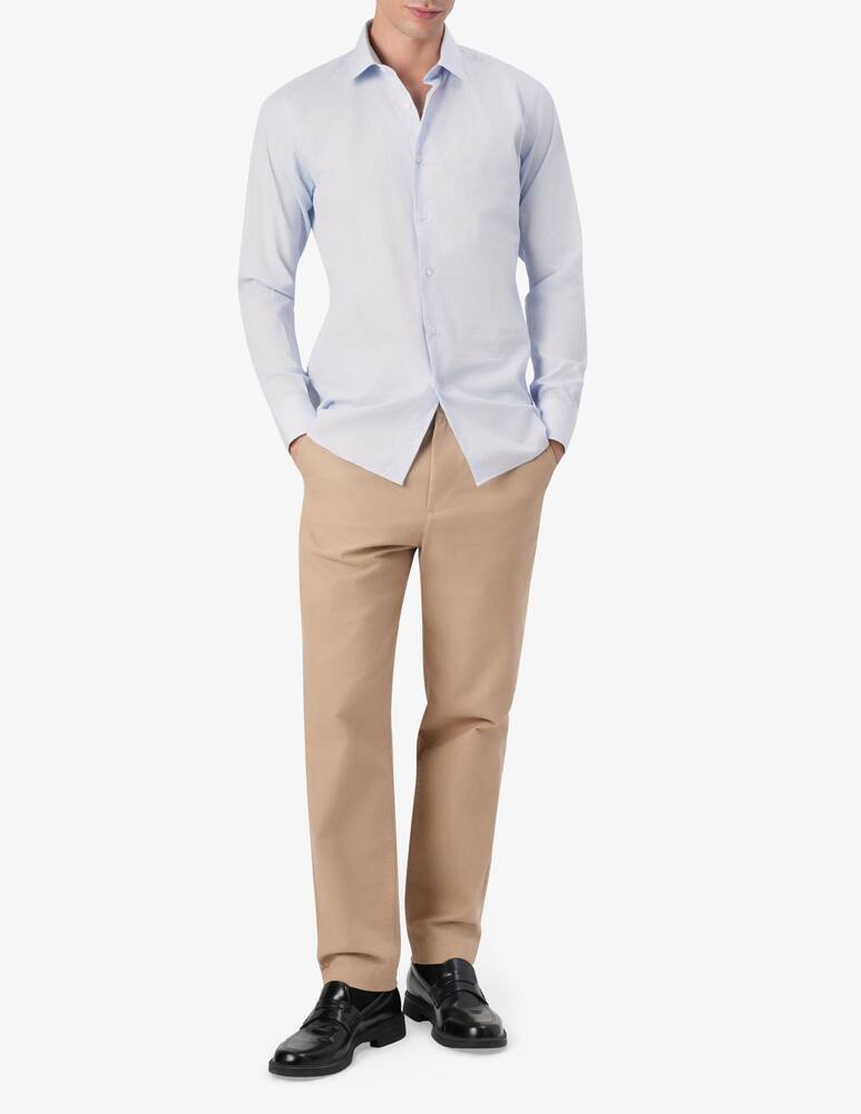 rinascente Sartoria Italiana Modern fit striped popeline shirt