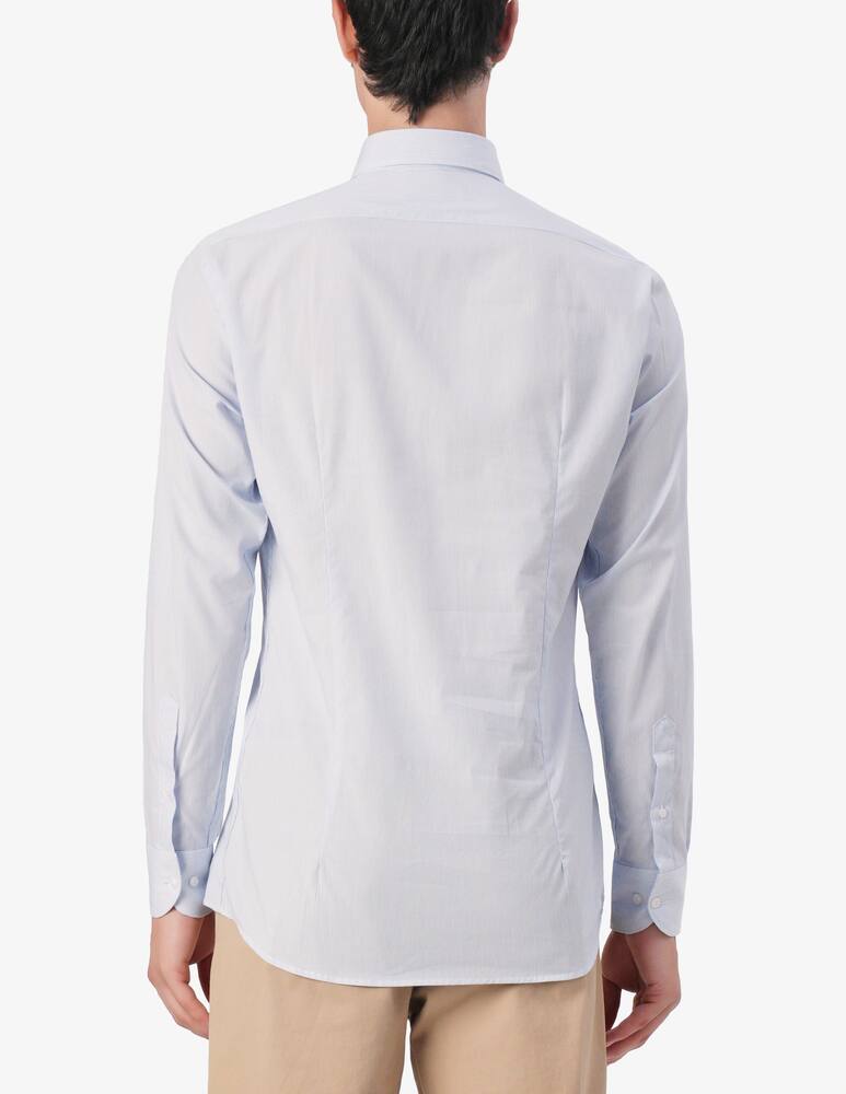 rinascente Sartoria Italiana Modern fit striped popeline shirt