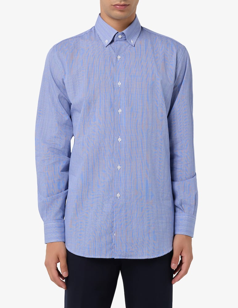 rinascente Sartoria Italiana Poplin check shirt