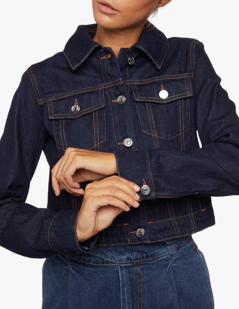 rinascente Sportmax Code Giacca di jeans Ofidio con linea boxy