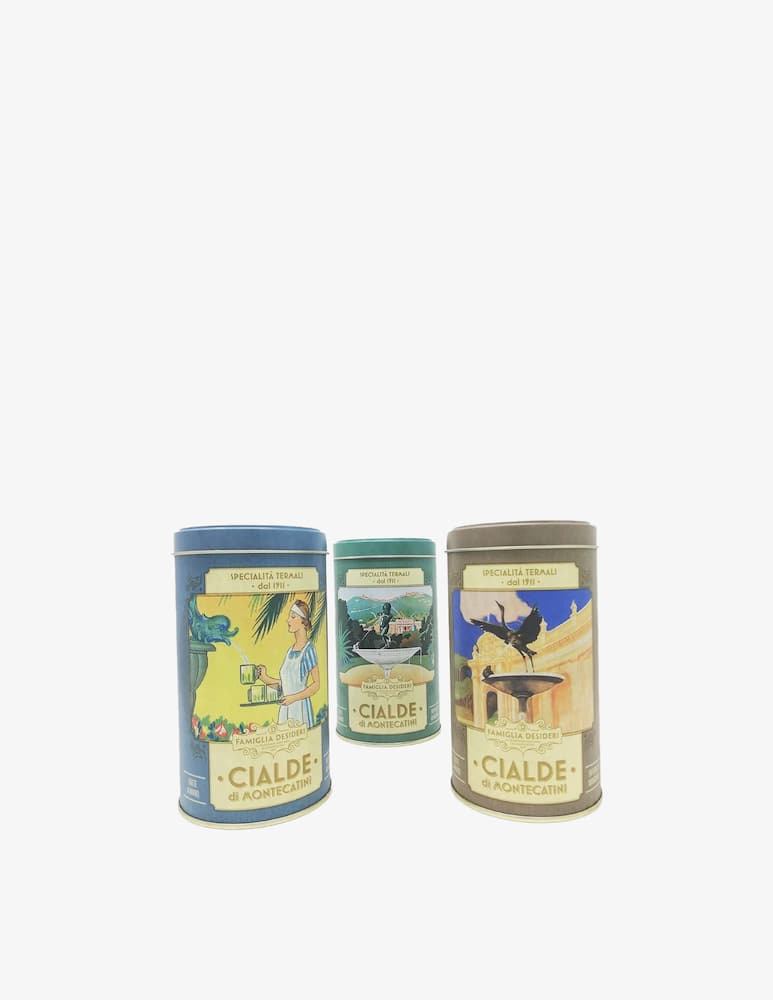 Famiglia Desideri Lattina Vintage Cialde di Montecatini Mignon 120g - immagine 1 Famiglia Desideri Lattina Vintage Cialde di Montecatini Mignon 120g - immagine 1