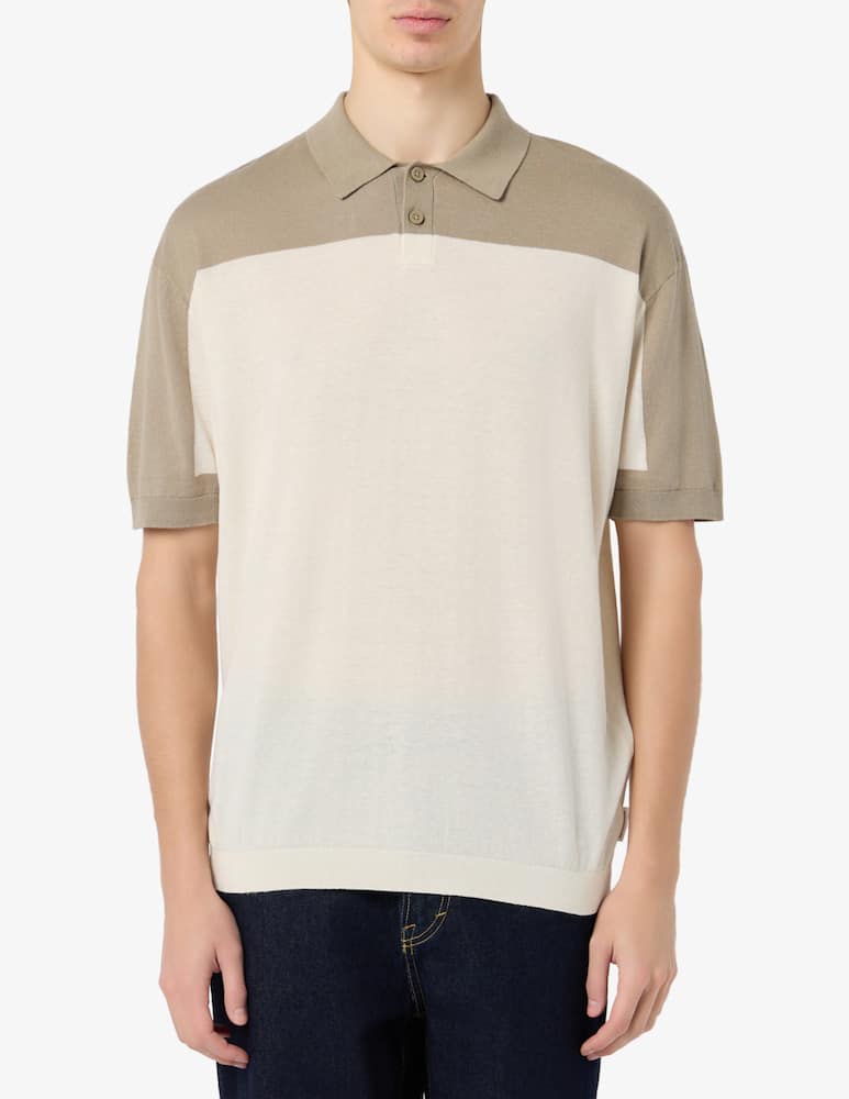 rinascente Armani Exchange Polo in maglia bicolor