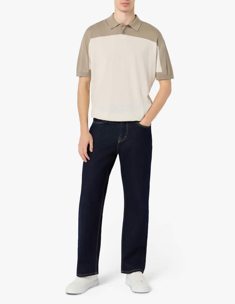 rinascente Armani Exchange Polo in maglia bicolor