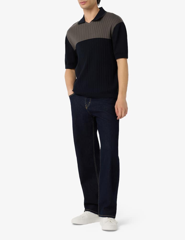 Armani Exchange Ribbed knit polo t-shirt - picture 2 Armani Exchange Ribbed knit polo t-shirt - picture 2
