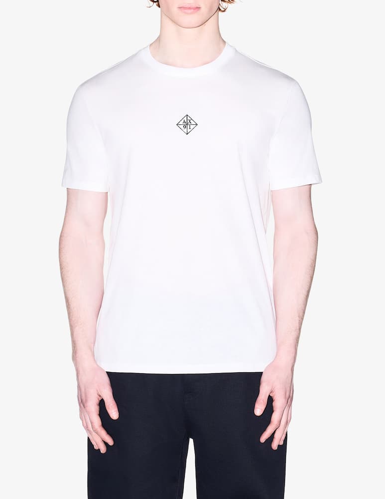 Armani Exchange T-shirt logo rombo centrale - immagine 1 Armani Exchange T-shirt logo rombo centrale - immagine 1
