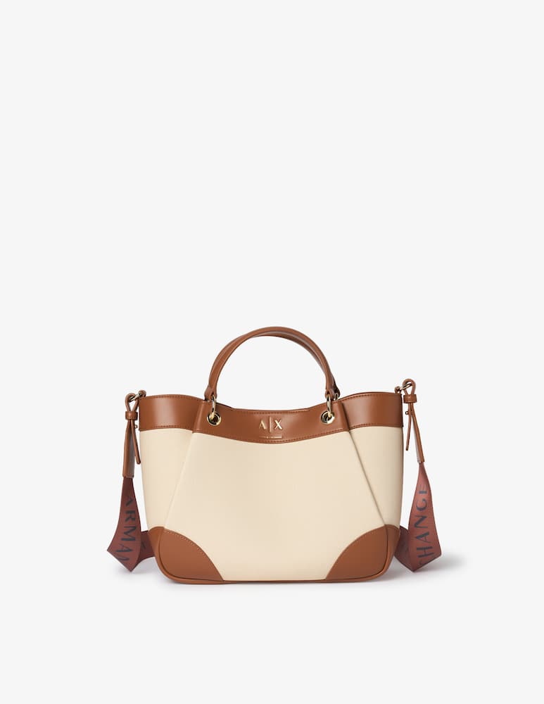 rinascente Armani Exchange Shopper media in canvas