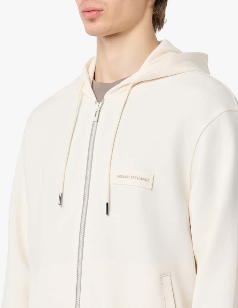 rinascente Armani Exchange Hoodie in cotton mix twill