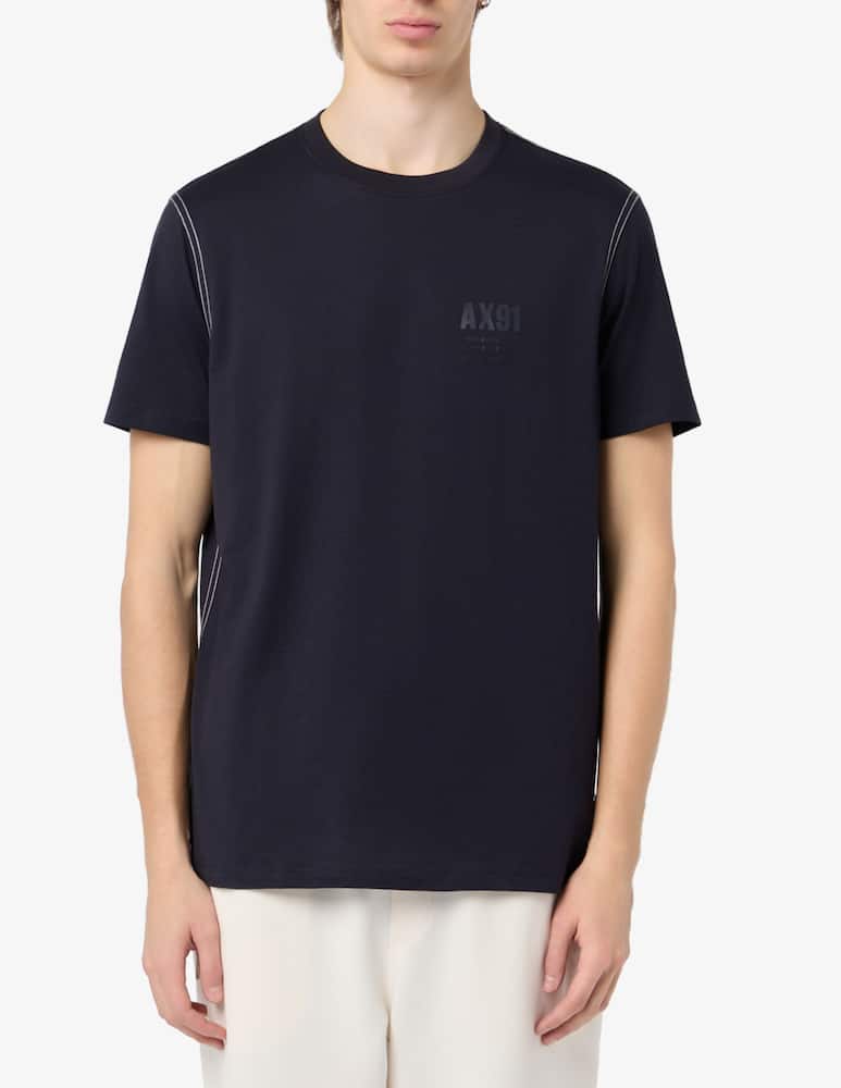 Armani Exchange T-shirt logo laterale - immagine 1