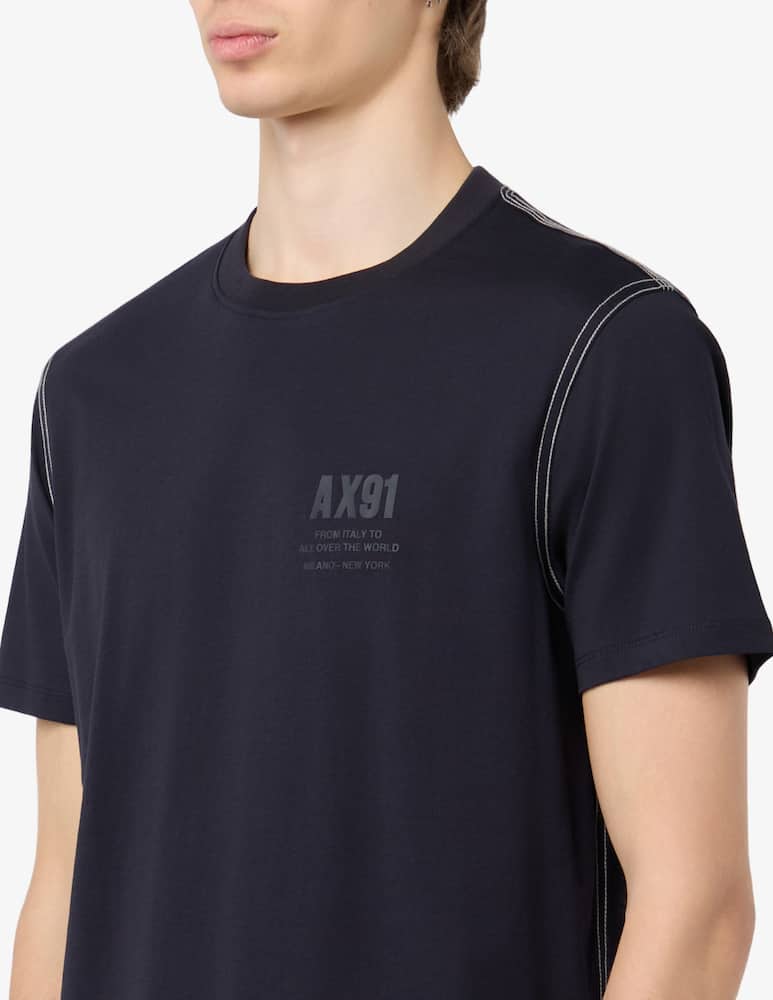 Armani Exchange T-shirt logo laterale - immagine 4