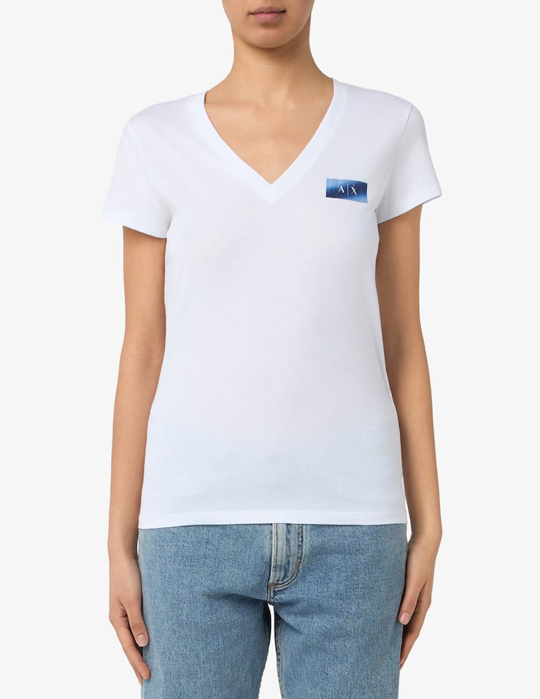 rinascente Armani Exchange T-shirt con scollo a v e logo