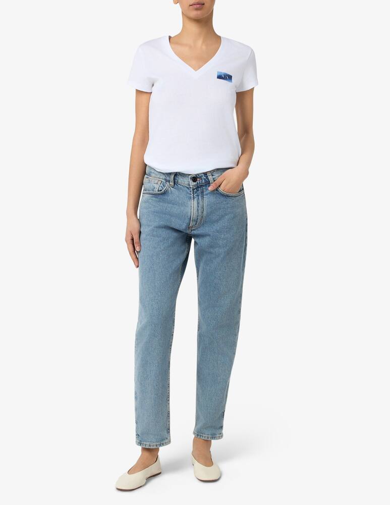 rinascente Armani Exchange T-shirt con scollo a v e logo